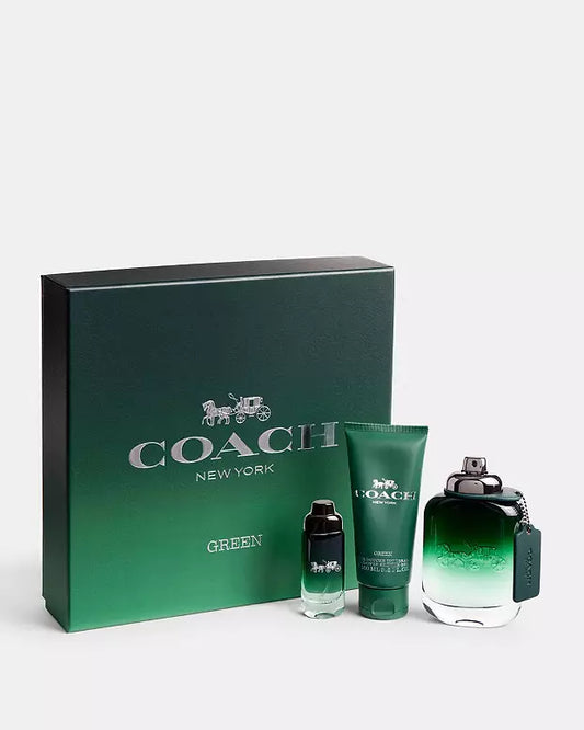 Set Coach Green Coach para Hombres 3 PZS